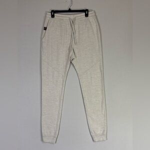 PAKA Alpaca Blend Jogger Sweatpants Cream Drawstring Men’s M